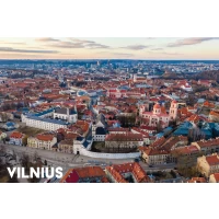 Nebula postcard #050: Panorama of Vilnius Old Town