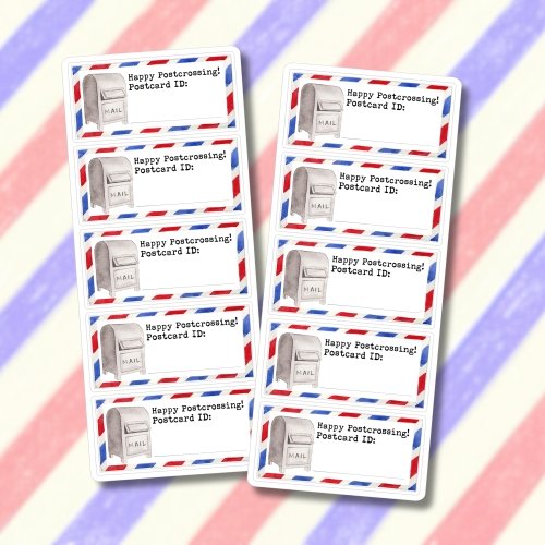 Stickers for postcrossing
