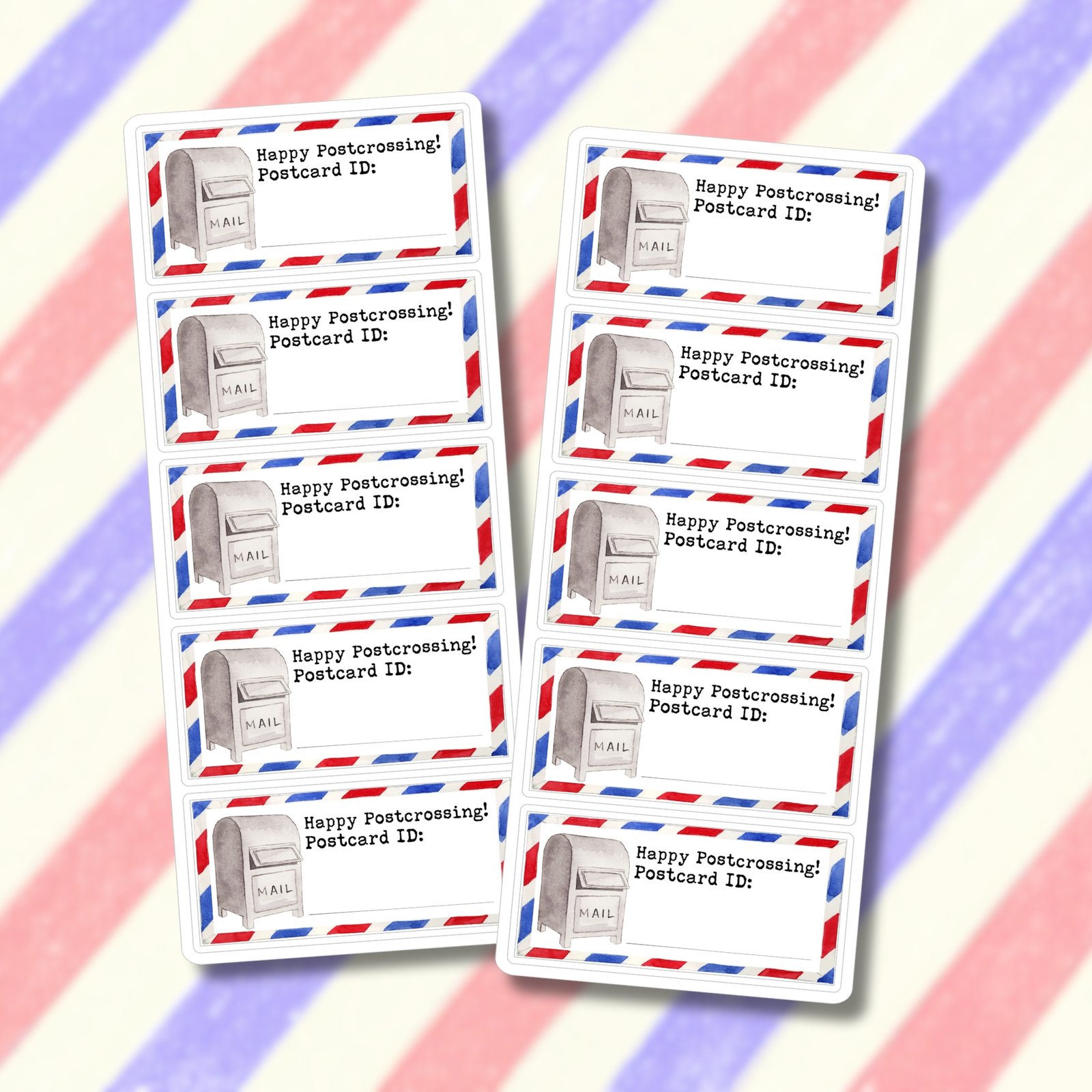 Stickers for postcrossing