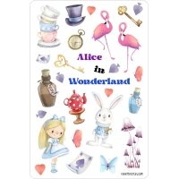 Sticker sheet | Alice in Wonderland