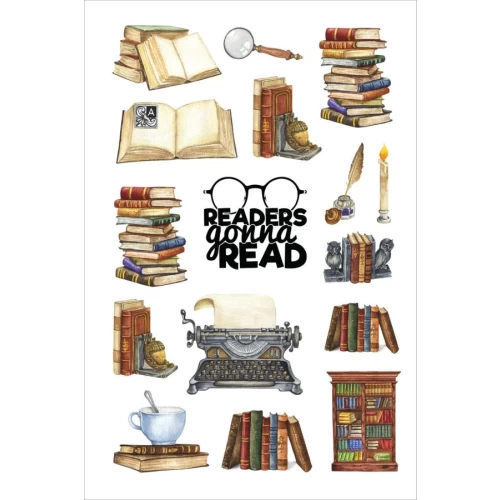 Readers gonna read | Books postcard