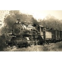 train postcard