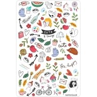 cute kawaii sticker sheet