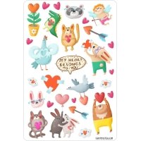 Valentine's day sticker sheet