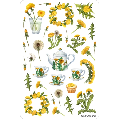 Sticker sheet #063: Dandelion, MAXI
