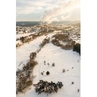 Nebula postcard #014: Frozen river Neris