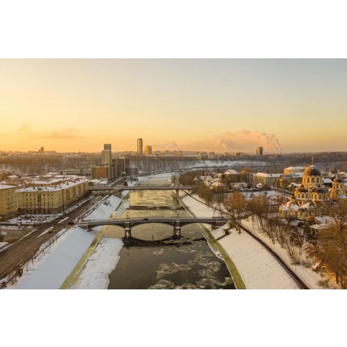 Nebula postcard #034: Sunrise in Vilnius