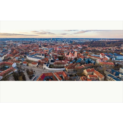 Nebula postcard #035: Panorama of Vilnius Old Town