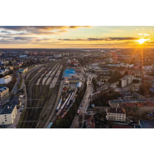 Nebula postcard #037: Vilnius railway station
