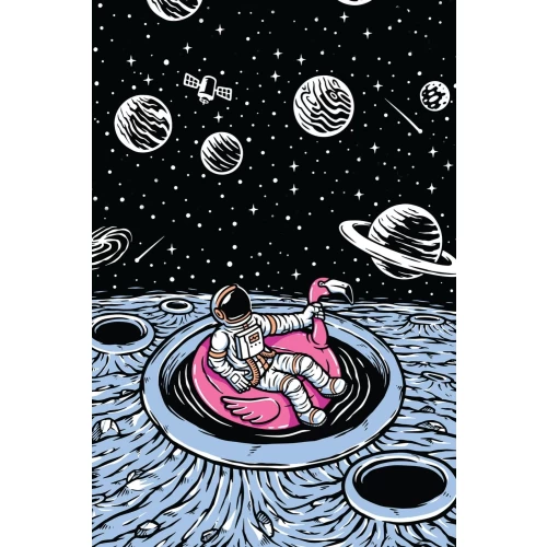 Postcard #1039 | Relaxing Astronaut