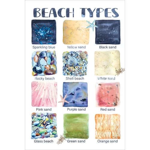 Postcard #1106 | Beach Types