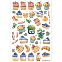 Sticker sheet #072: Desserts and Sweets, MAXI