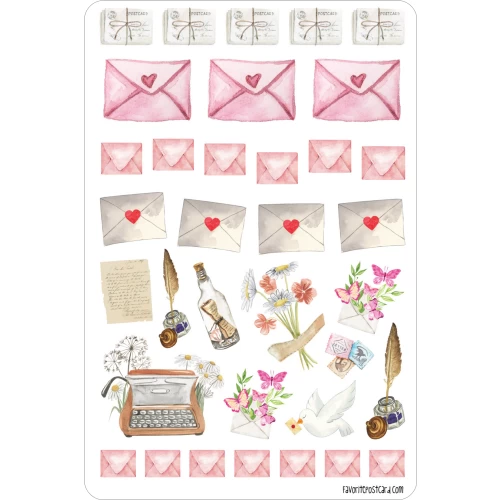 Sticker sheet #074: For Mail Lovers, MAXI