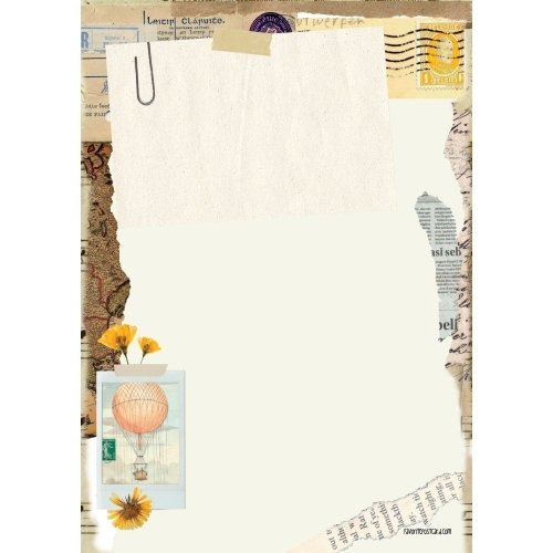 Letter paper and envelopes set: Retro - Image 2