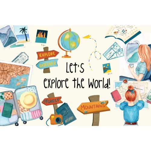 Postcard #1130 | Let’s explore the World