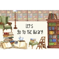 Postcard #1131 | Let’s go to the Library