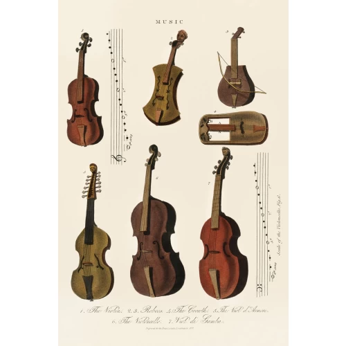 Postcard #1137 | Musical Instruments