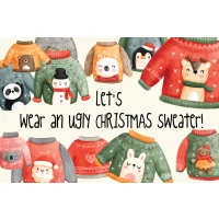 Postcard #1159 | Let’s wear an ugly Christmas Sweater