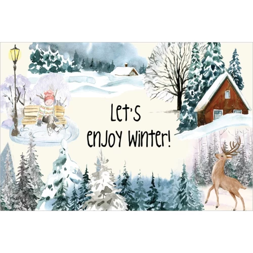 Postcard #1170 | Let’s enjoy Winter