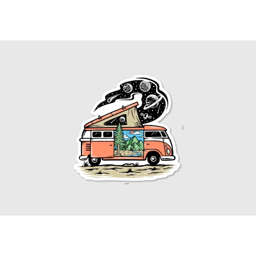 Vinyl sticker #015: Camper