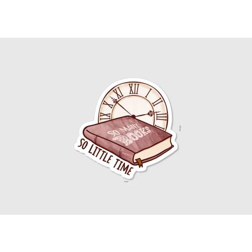 Vinyl sticker #025: So many books