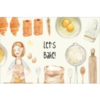 Postcard #1222 | Let's Bake