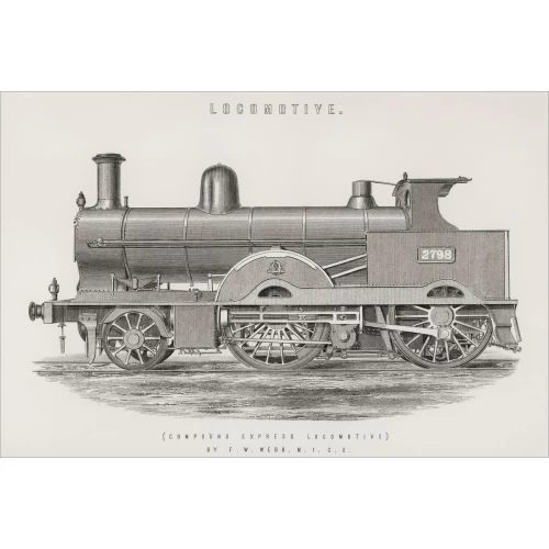 Postcard #1241 | Locomotive