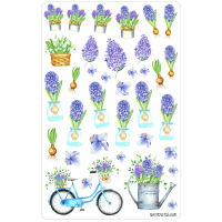 Sticker sheet #097: Spring Flowers, MAXI