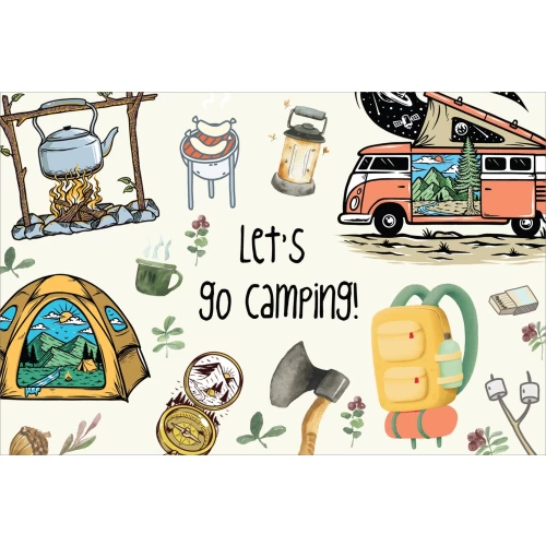 Postcard #1273 | Let’s go Camping