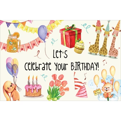 Postcard #1402 | Let’s celebrate your Birthday