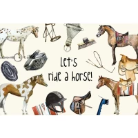 Postcard #1398 | Let’s ride a Horse