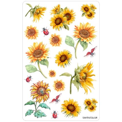 Sticker sheet #106: Sunflowers, MAXI