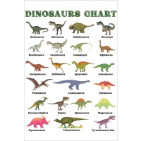 Postcard #1466 | Dinosaurs Chart