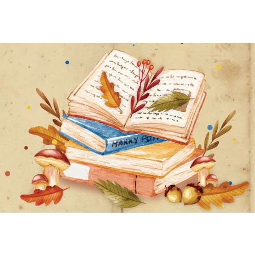 Postcard #1517 | Autumn books