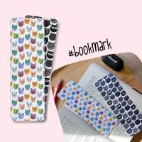 Bookmark #04: Cats pattern