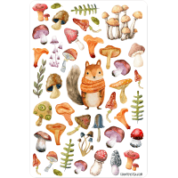 Sticker sheet #114: Mushrooms, MIDI