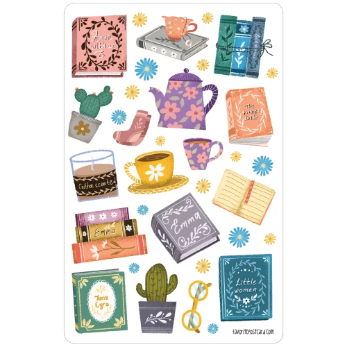 Sticker sheet #116: For book lovers, MIDI