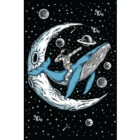 Postcard #1595 | Astronaut and Whale