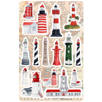 Sticker sheet #130: Lighthouses, MAXI