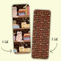 Bookmark #32: Cats in the bookcase