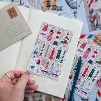 Sticker sheet #130: Lighthouses, MAXI