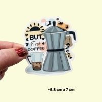 Vinyl sticker, coffee