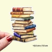 Vinyl sticker, books