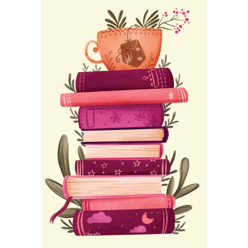 Postcard for postcrossing, books
