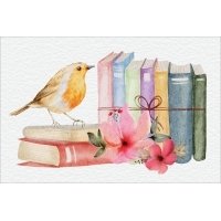 Books postcard