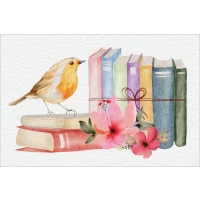 Books postcard