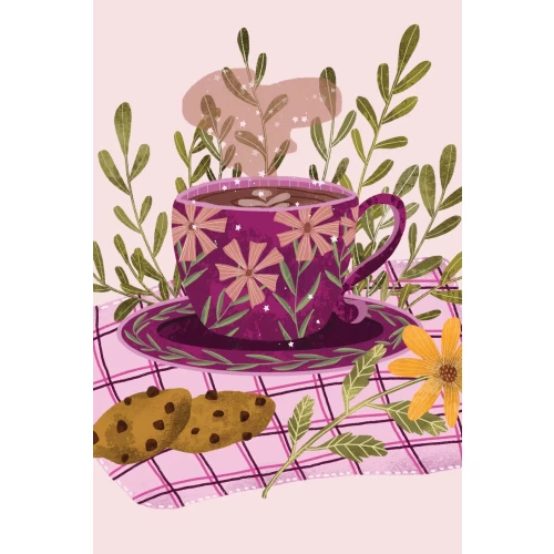 Coffee postcard