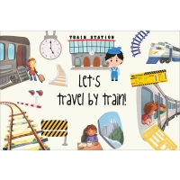 Postcard series | Let's travel by train