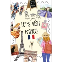 Let's visit France! | Postcard series
