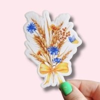 Vinyl sticker #057: Cornflowers